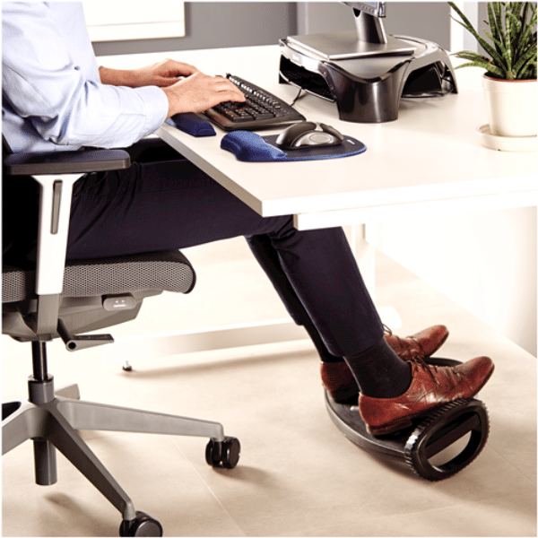 Fellowes Foot Rocker Footrest In Use