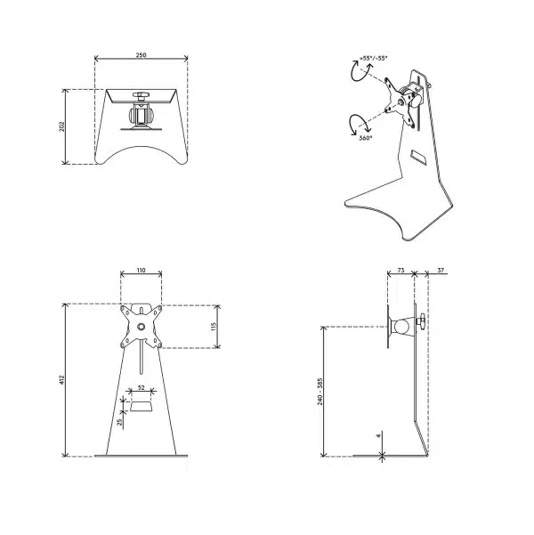 Dataflex LCD Desk Stand - Image 6