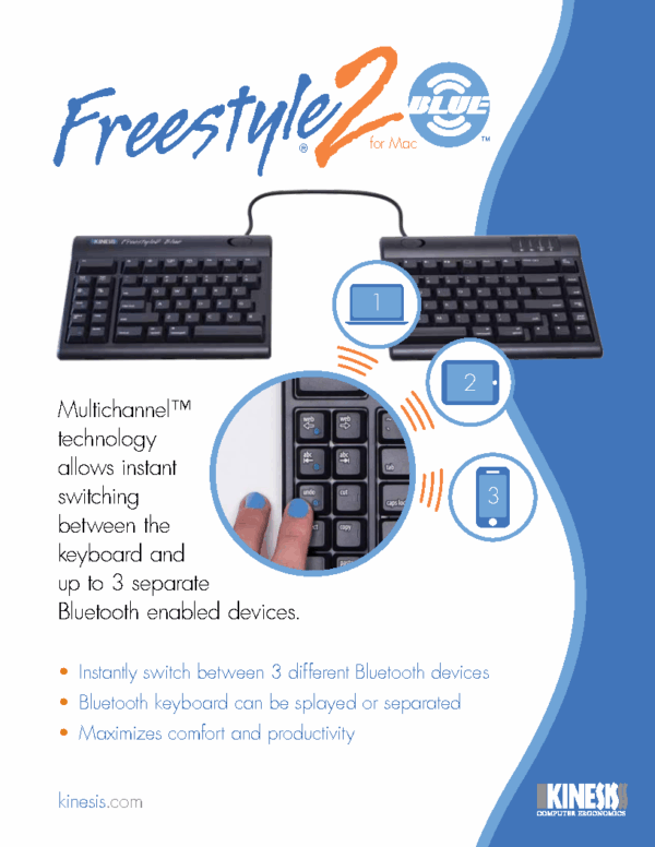 Kinesis Freestyle2 Blue - Mac Kinesis Freestyle2 Blue - Mac
