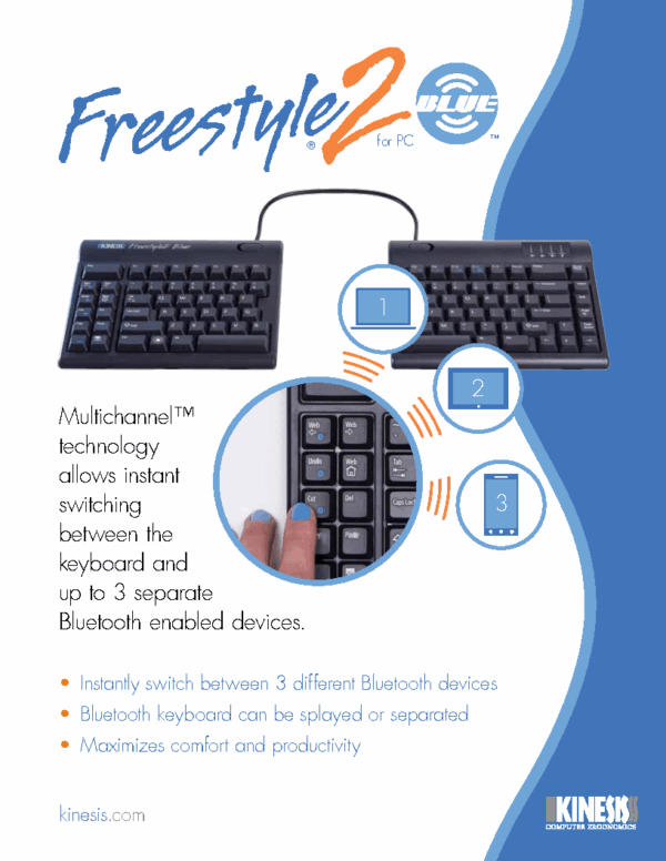 Kinesis Freestyle2 Blue - PC - Brochure Kinesis Freestyle2 Blue - PC - Brochure