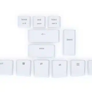 mWave White Mac Keycaps