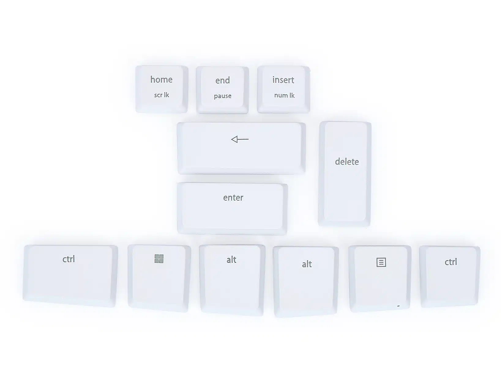mWave White Mac Keycaps