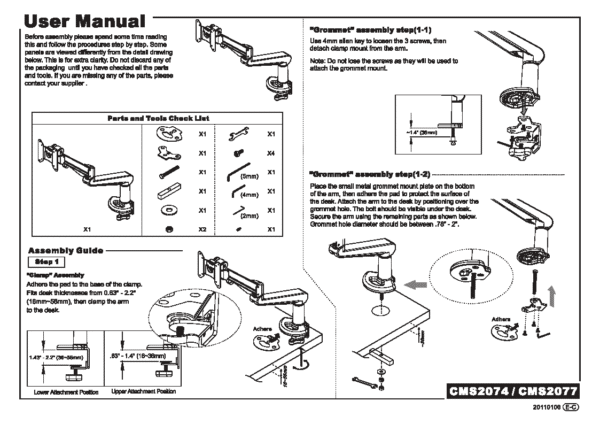 Ascend single Arm Assembly Guide_cover